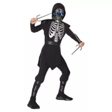 Kids Light-Up Skeleton Ninja Costume at Spirit Halloween