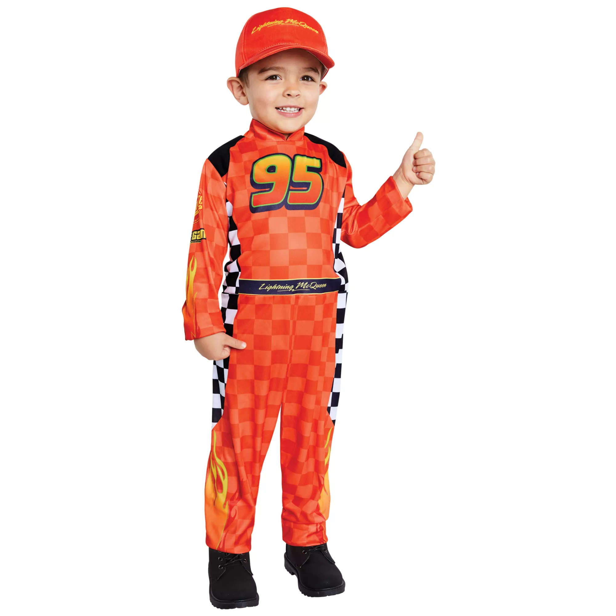 Toddler Lightning McQueen Pit Crew Costume - Cars at Spirit Halloween