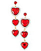 Cupid Heart Dangle Earrings