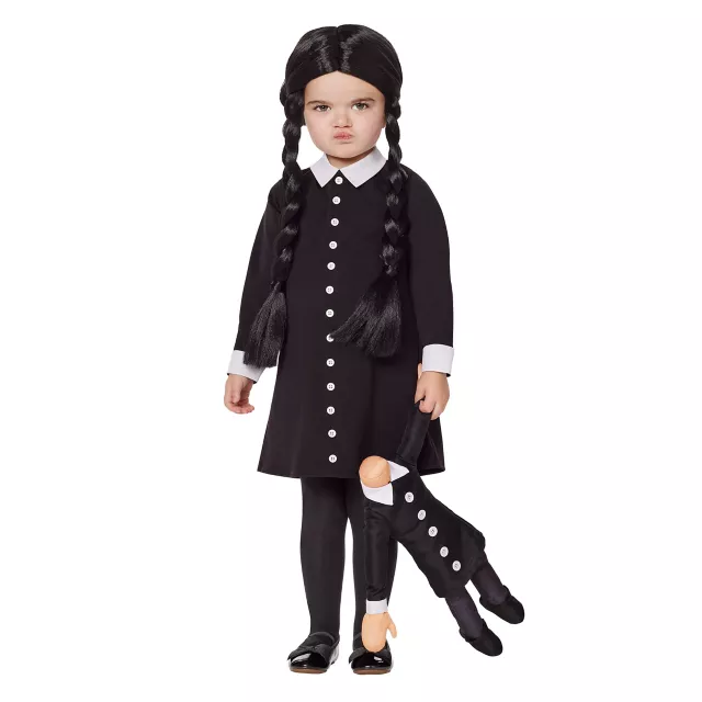 Toddler Wednesday Addams Costume - The Addams Family - Spirithalloween.com