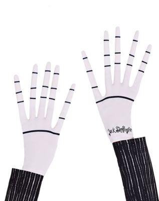 Disney Jack Skellington Moving Hands Costume Gloves