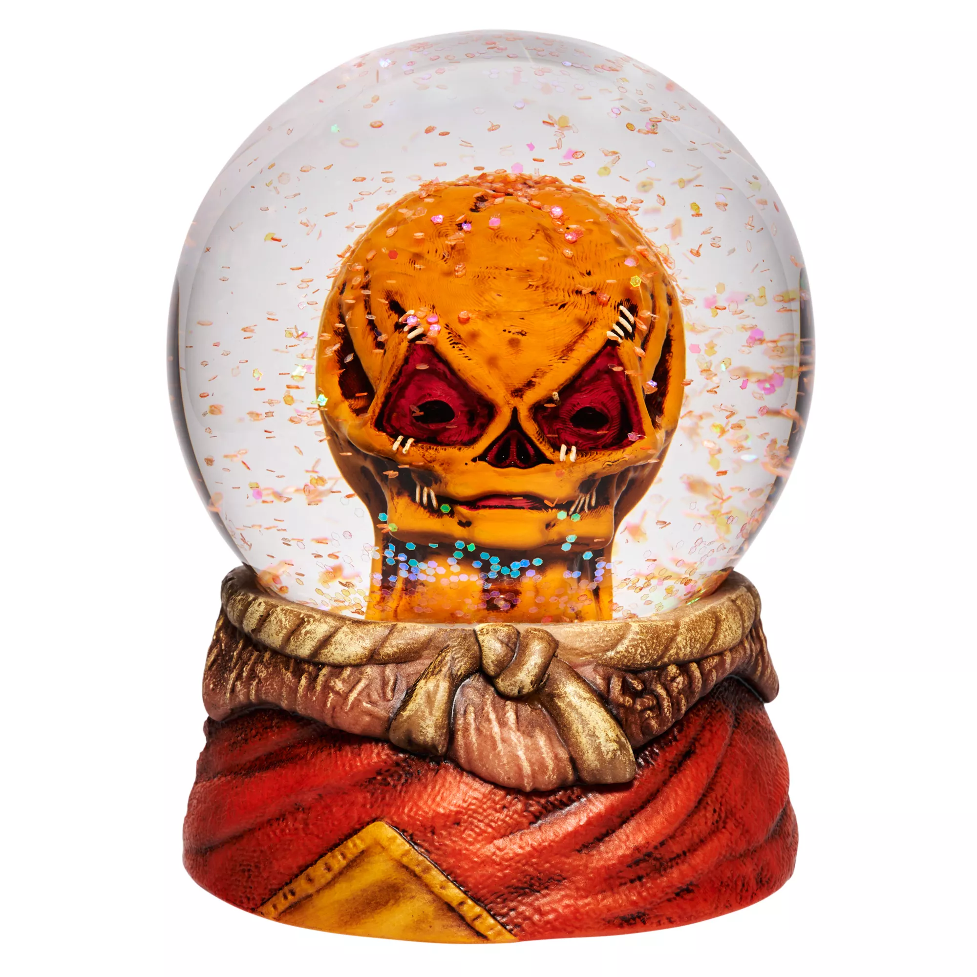 Unmasked Sam Snow Globe - Trick 'r Treat at Spirit Halloween