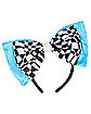 Alice Checkerboard Bow Headband