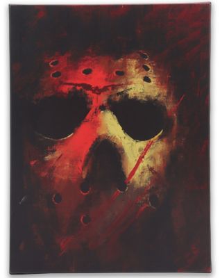Jason Voorhees Mask Canvas - Friday the 13th - Spirithalloween.com