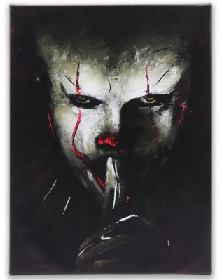 IT Art - Pennywise  Pennywise painting, Scary drawings, Joker tattoo design