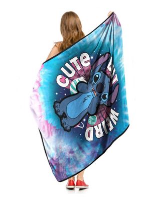 Cute But Weird Stitch Fleece Blanket - Lilo & Stitch