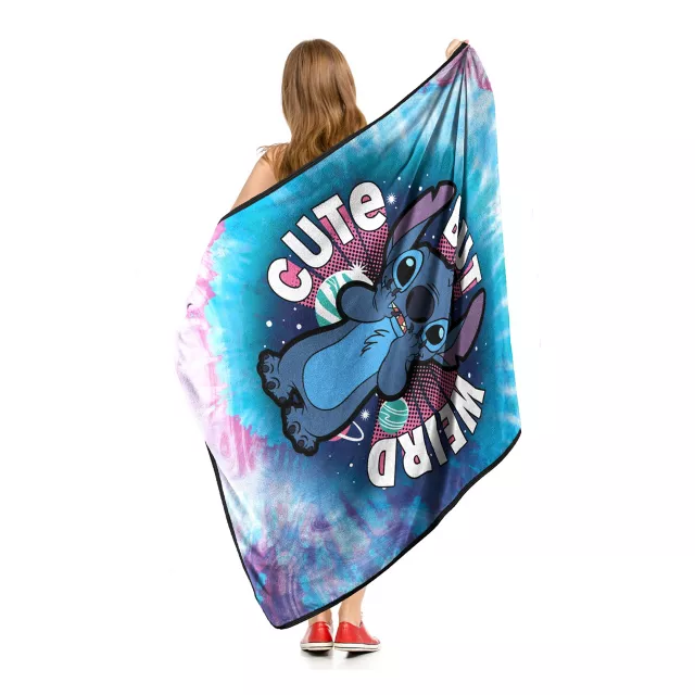 Cute But Weird Stitch Fleece Blanket - Lilo & Stitch - Spirithalloween.com