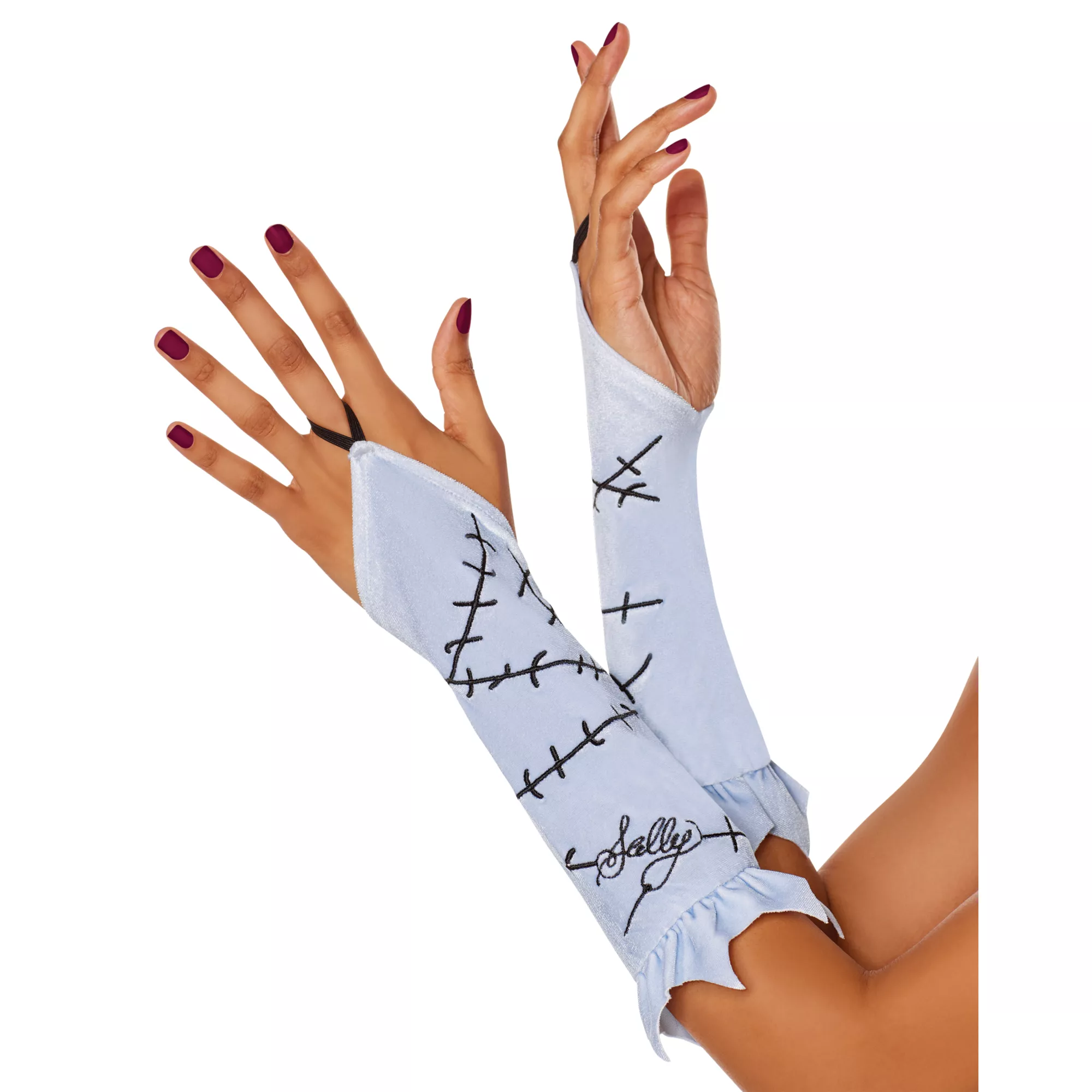 Sally Ruffle Fingerless Gloves - The Nightmare Before Christmas at Spirit Halloween