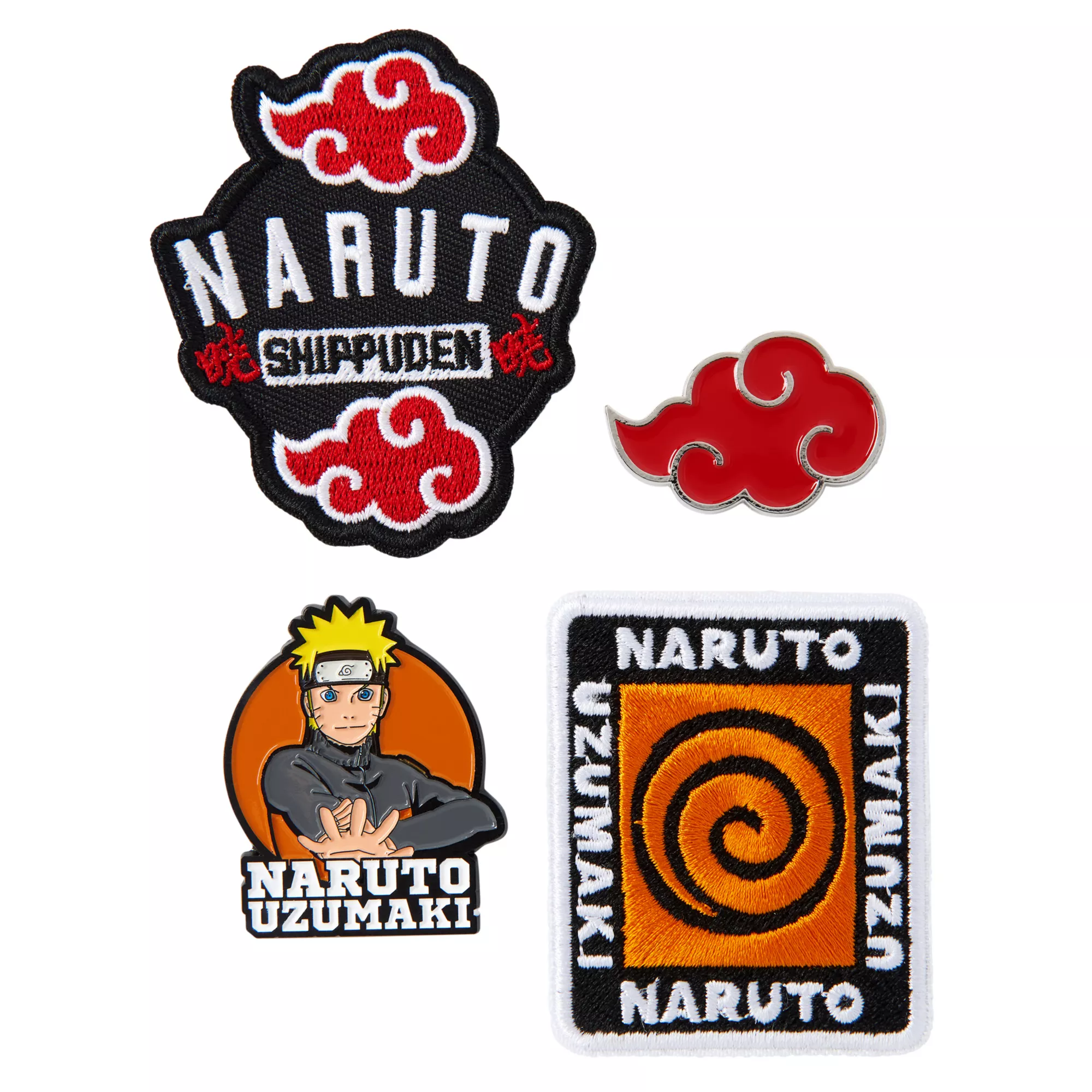 Naruto Patch and Pin Set - Naruto Shippuden at Spencer's