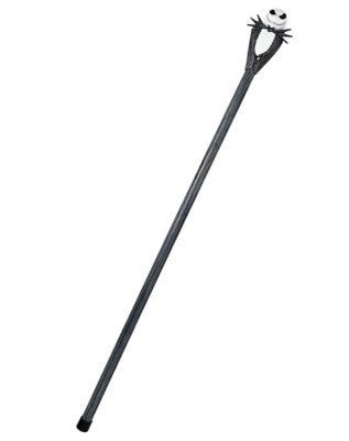 Jack Skellington Staff - The Nightmare Before Christmas, Black/White - Spirit Halloween
