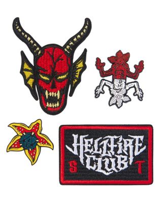 Horror Element Fusible Patches For Clothes Skull Flame Iron