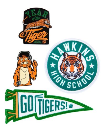Go Tigers Pin and Patch Set - Stranger Things by Spirit Halloween