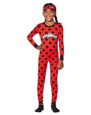 Regenerador junto a minusválido Kids Miraculous Ladybug Pajama Set - Spirithalloween.com