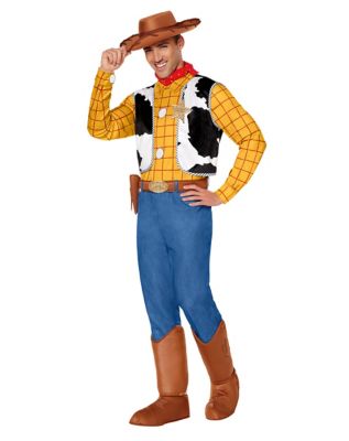 Adult Woody Jumpsuit Costume - Toy Story - Spirithalloween.com