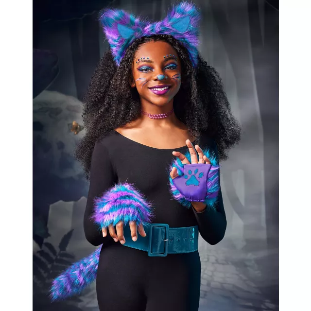 Kids Alice Striped Cat Costume Kit - Spirithalloween.com