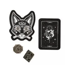 Pentagram Patch and Pin Set at Spirit Halloween
