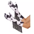 Western Cow Print Fringe Gloves at Spirit Halloween
