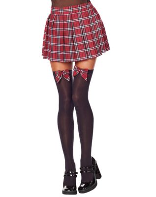 Adult Yellow Plaid Plus Size Skirt 