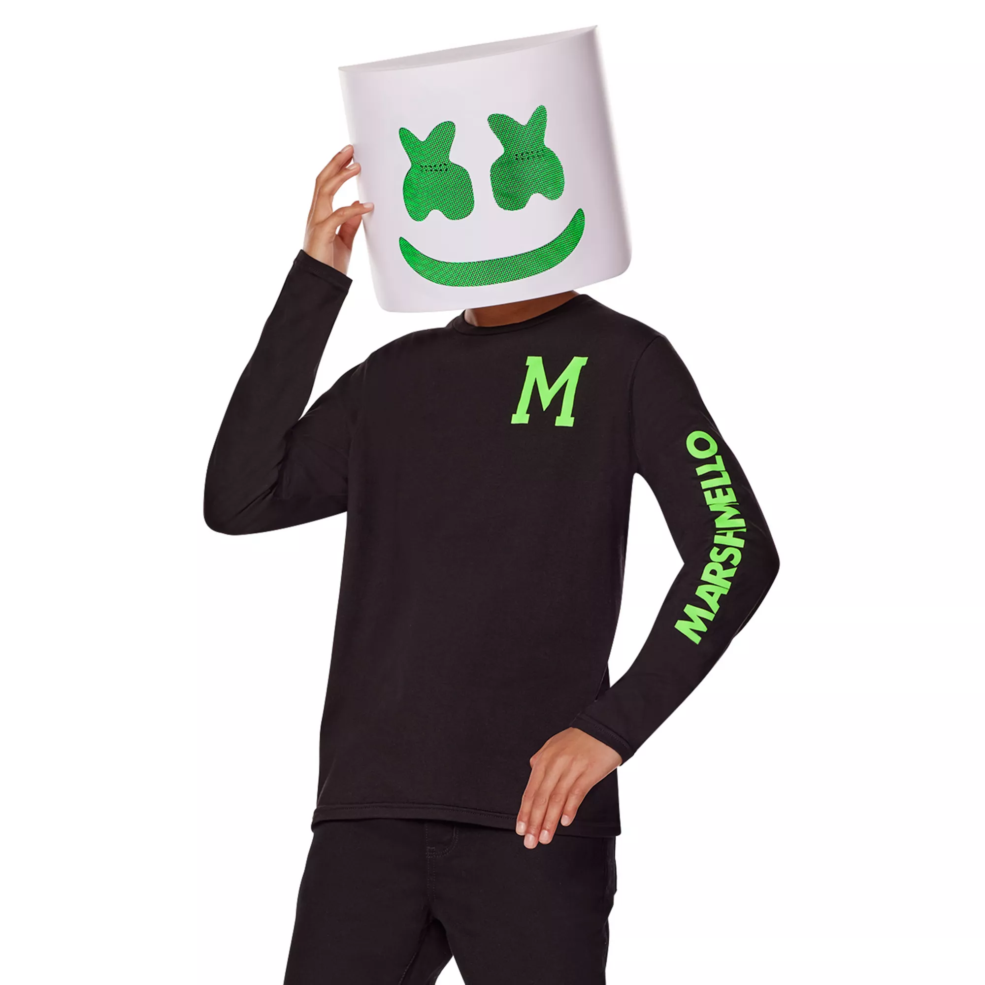 Kids Glow in the Dark Marshmello Costume Kit at Spirit Halloween
