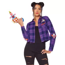 Adult Killer Klowns from Outer Space Flannel Shirt at Spirit Halloween