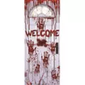 Bloody Handprints Welcome Door Cover at Spirit Halloween