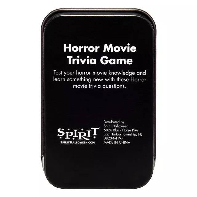 Horror Movie Trivia Game at Spencer's