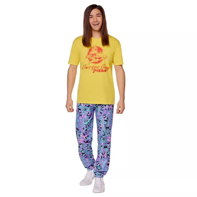 Adult Surfer Boy Pizza T Shirt - Stranger Things at Spirit Halloween