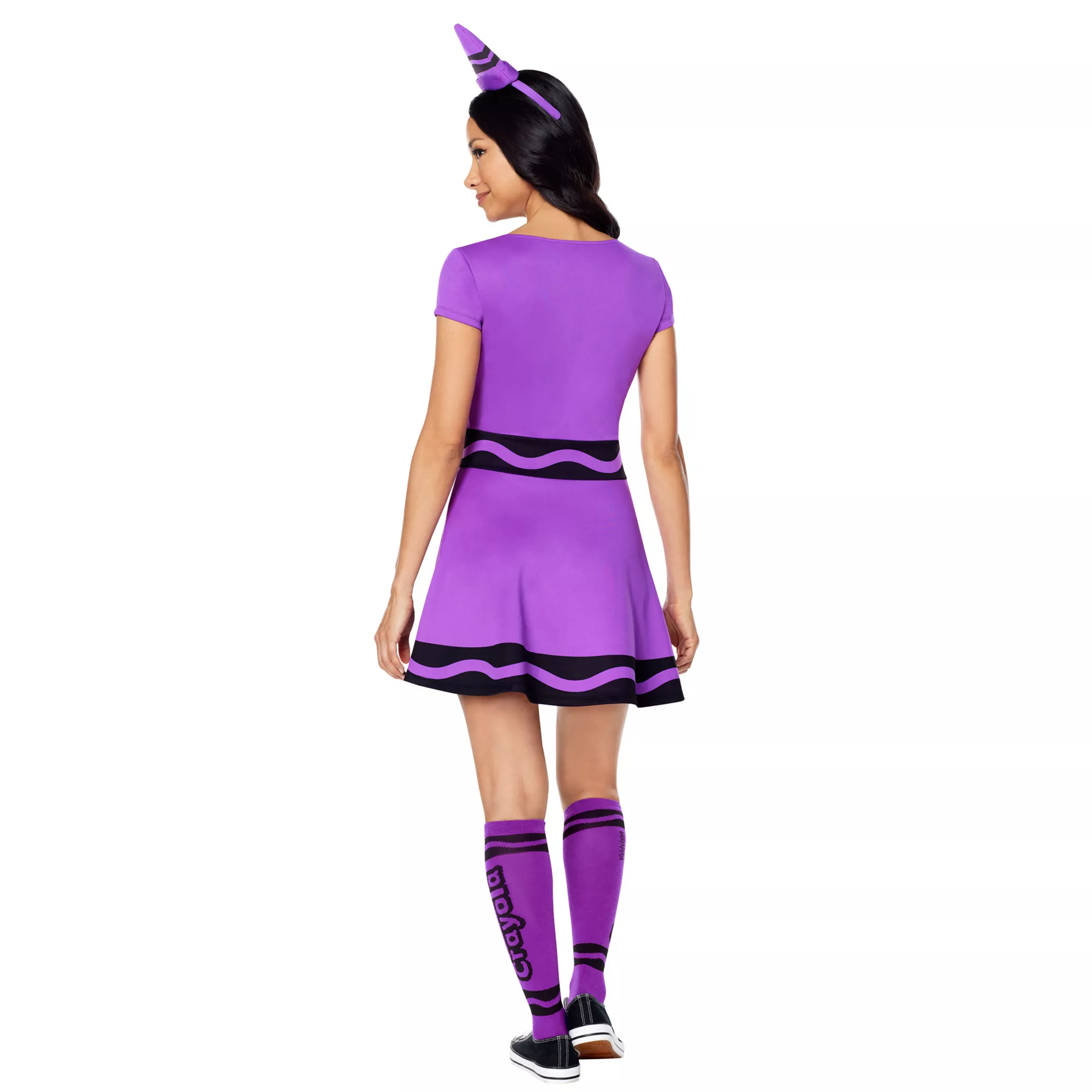 Adult Vivid Violet Crayon Dress Costume -  Crayola at Spencer's