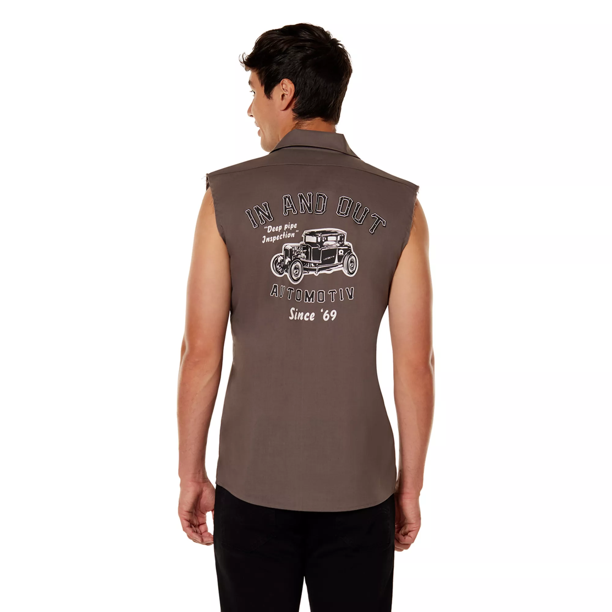 Sleeveless In and Out Work Shirt at Spirit Halloween