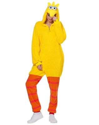 Adult Big Bird Jumpsuit Costume Sesame Street