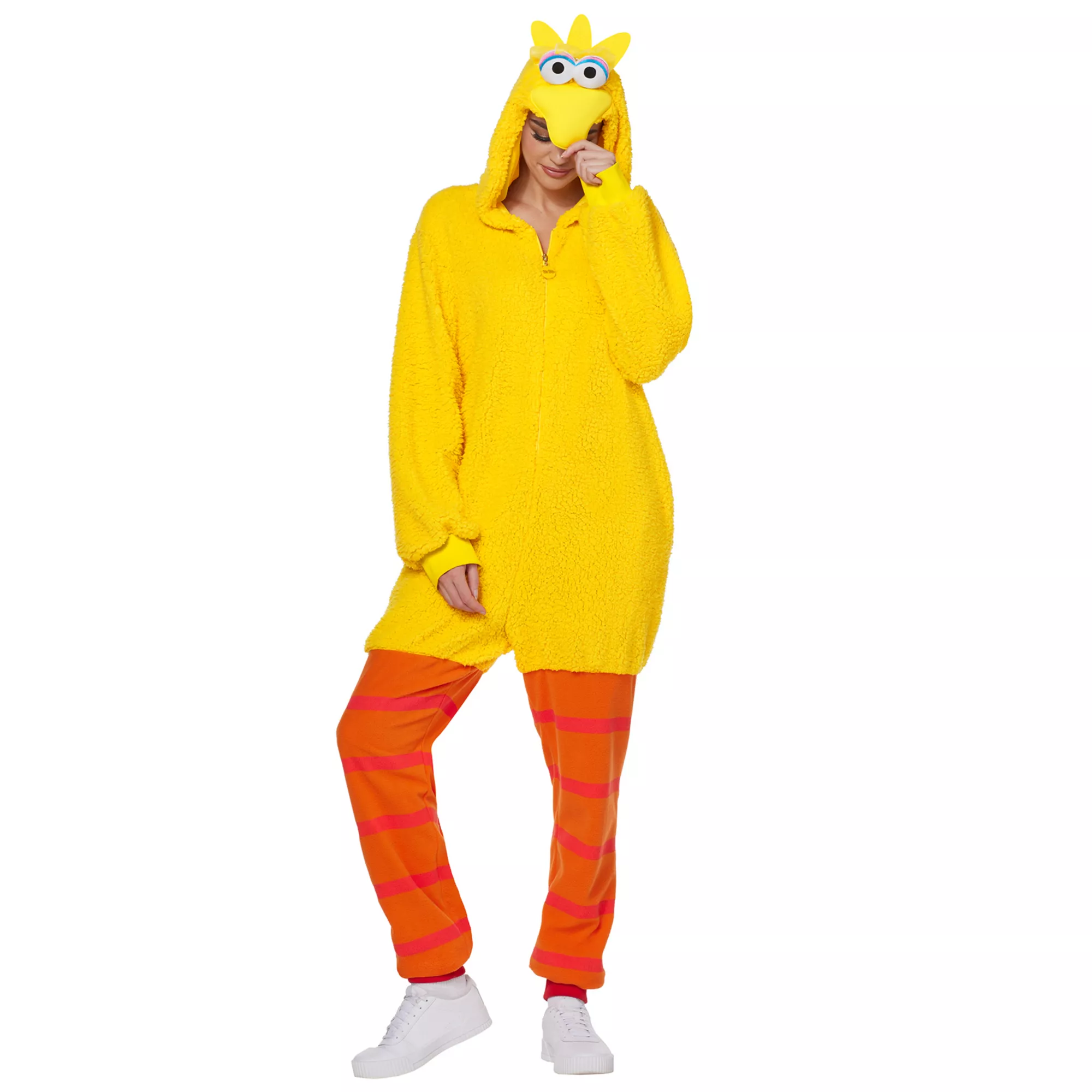 Adult Big Bird Jumpsuit Costume - Sesame Street at Spirit Halloween