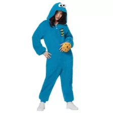 Adult Cookie Monster Jumpsuit Costume - Sesame Street at Spirit Halloween