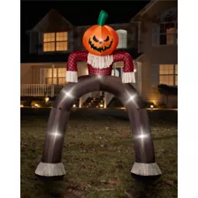12 Ft Light-Up Pumpkin Scarecrow Inflatable Archway at Spencer's