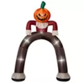 12 Ft Light-Up Pumpkin Scarecrow Inflatable Archway at Spencer's