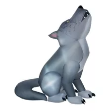 3 Ft Wolf Light-Up Inflatable - Decorations at Spirit Halloween