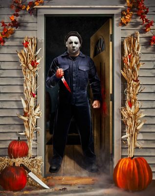 Michael Myers Door Cover - Halloween 