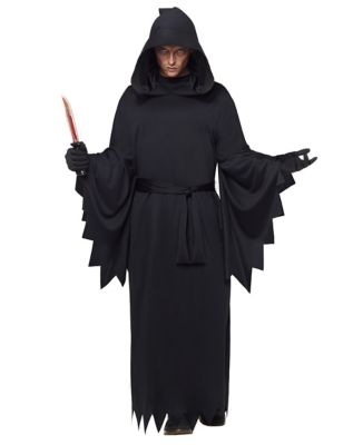 black hooded cloak costume