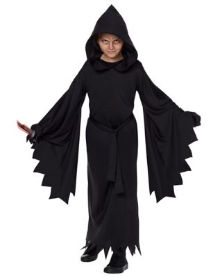 Kid's Hooded Black Robe Costume by Spirit Halloween