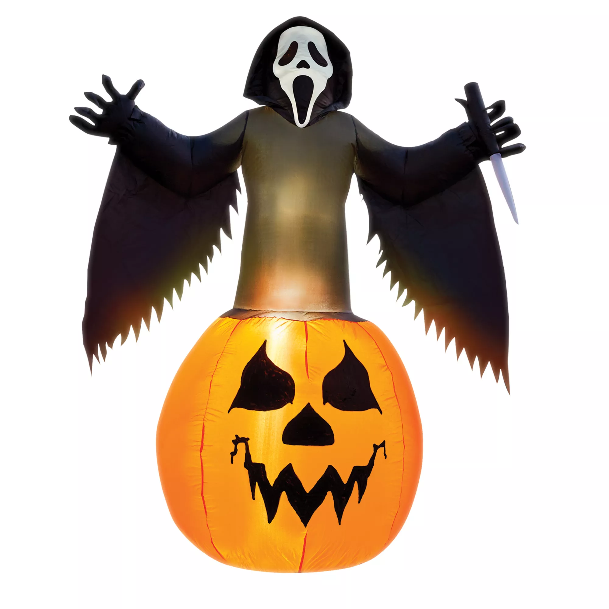 6 Ft Light-Up Ghost Face Inflatable at Spencer's