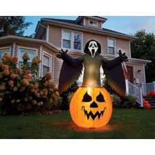 6 Ft Light-Up Ghost Face Inflatable at Spencer's
