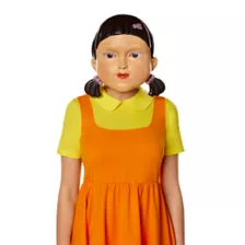 Young-hee Doll Half Mask - Squid Game at Spencer's
