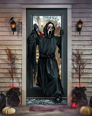 Ghost Face Door Cover - Spirithalloween.com