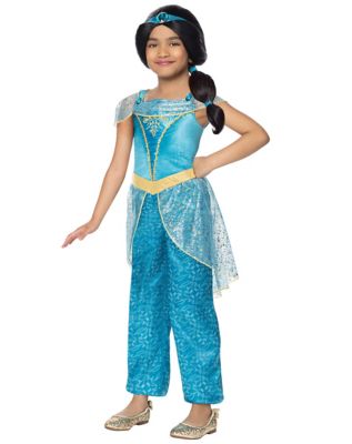 Aladdin Animated Deluxe Girls Jasmine Costume | ubicaciondepersonas ...