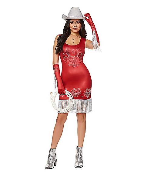  3 WISHES Sexy Halloween Costume for Women - Sexy Western  Cowgirl - Adult Female Size: Large : Clothing, Shoes & Jewelry