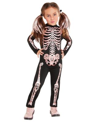 Shimmer Skeleton Bodysuit Costume: Women's Halloween Outfits