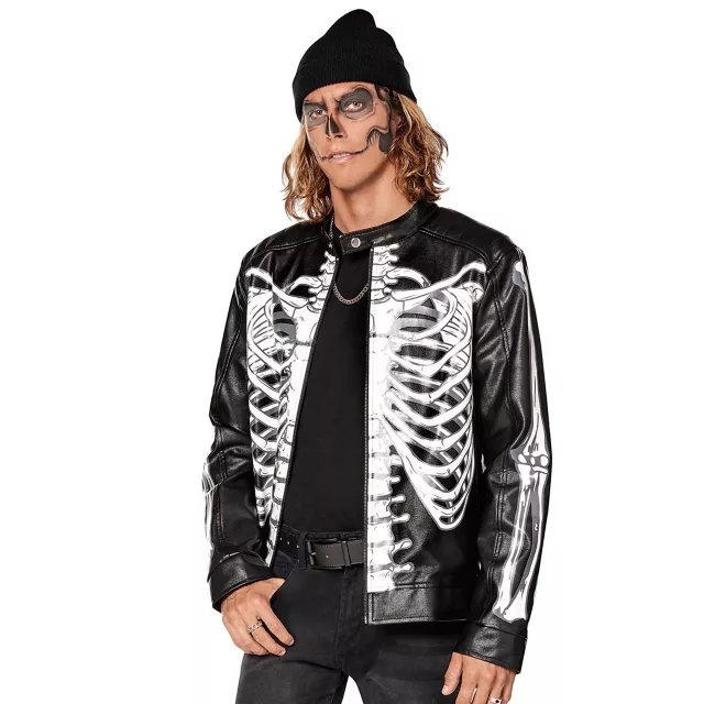 Adult Skeleton Moto Jacket