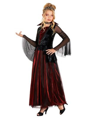 Deluxe Womens Gothic Vampire Costume For Halloween Cosplay Masquerade 