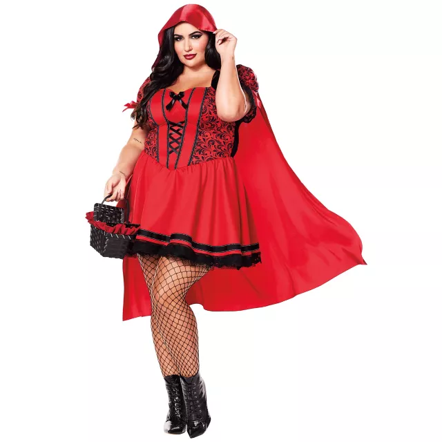 Zombie Little Miss Hood Costume Red Adult Zombie Little Miss Hood Costume Red Adult