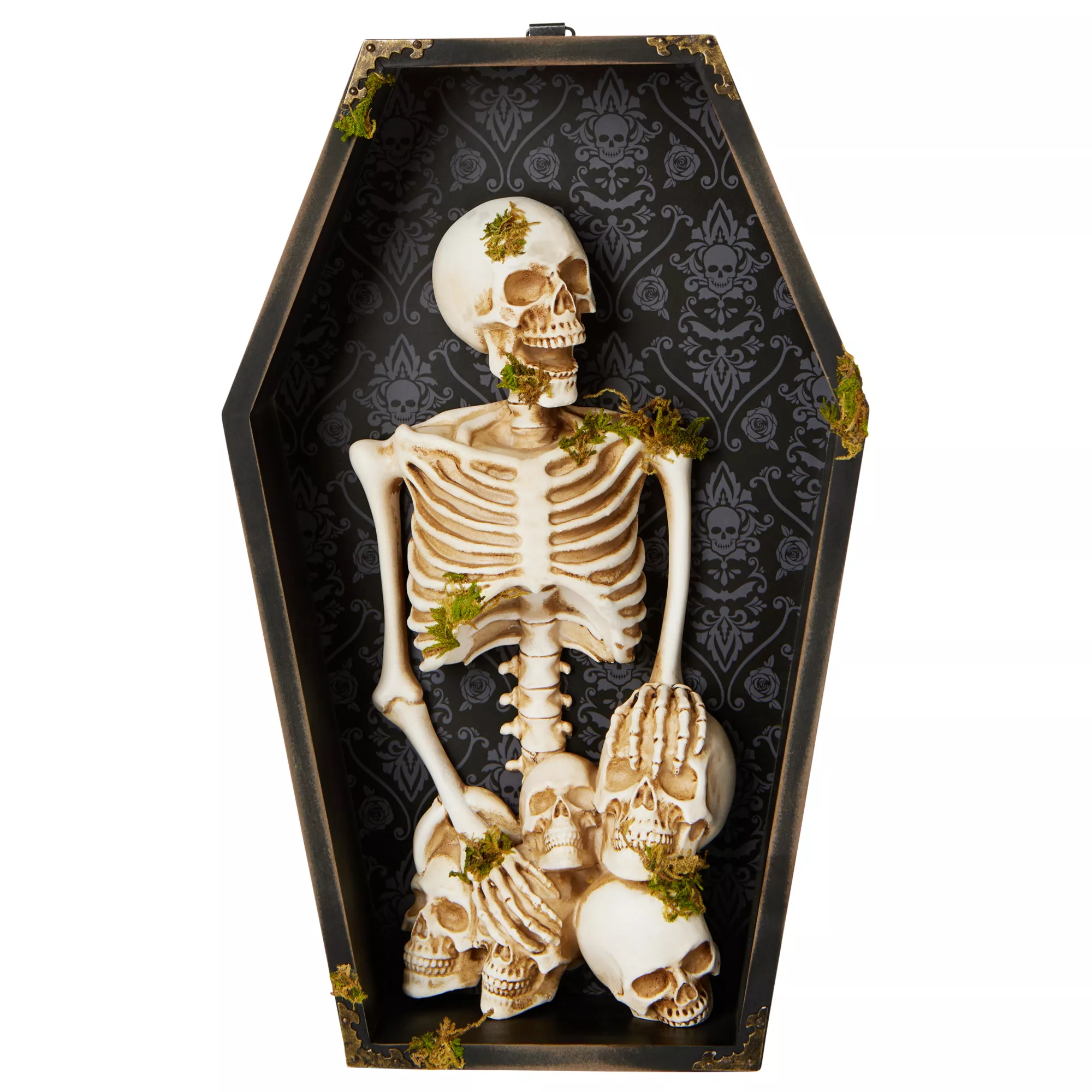 Gothic Noir Skeleton Coffin Sign at Spencer's