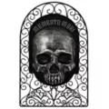 Gothic Noir Memento Mori Skull Sign at Spirit Halloween